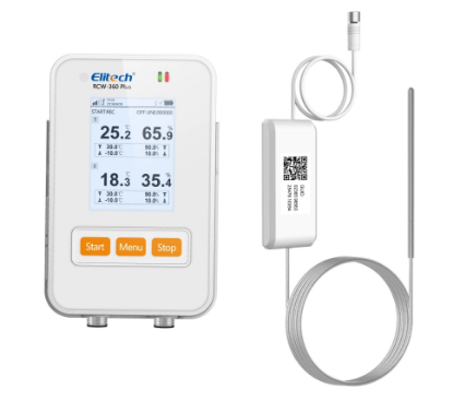 Imagem de Datalogger WIFI/4G Temperatura Ultra Baixa Sensor Externo Com Sensor de Luz RCW-360 PLUS DC + Sensor TLE