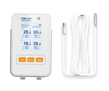 Imagem de Datalogger WIFI/4G Temperatura Sensor Externo Com Sensor de Luz RCW-360 PLUS DC + Sensor TE